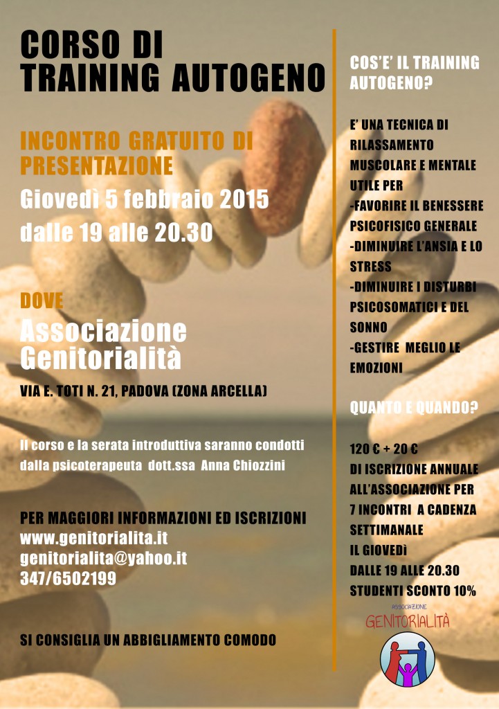 Volantino training autogeno