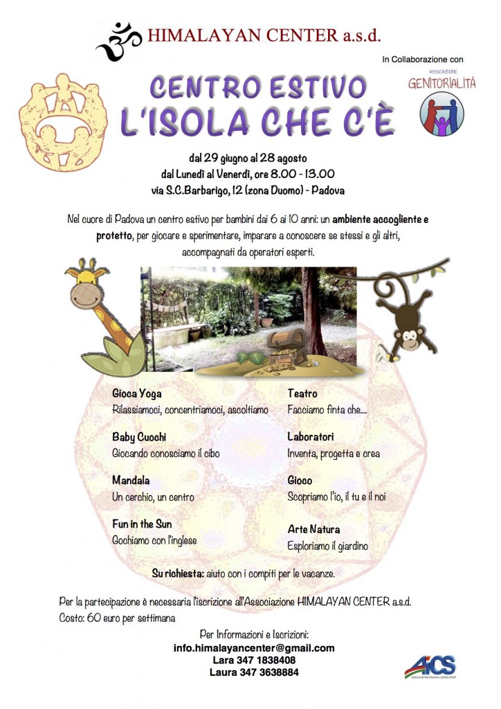 Manifesto Centro Estivo v3