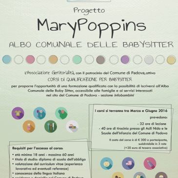 MaryPoppins: nuovo corso per baby-sitter